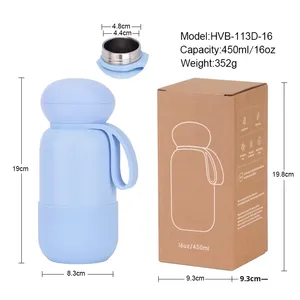 <span class=keywords><strong>2025</strong></span> 450ml 304 thép không gỉ chân không cách nhiệt thể thao chai nước với 6-12 giờ cách nhiệt nóng/lạnh để sử dụng ngoài trời - Product Image 5