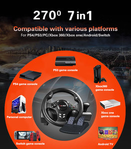 USB-Rennwagen-Lenkrad für Videospiele Kabel gebundene Steuerung mit Vibrations motor Android-Plattform Kompatibel - Product Image 5