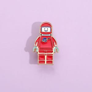 Độc đáo phong cách thợ lặn Phi Hành Gia men pins Đen Nickel mạ trâm cài cho thăm dò khám phá người hâm mộ UV in - Product Image 1