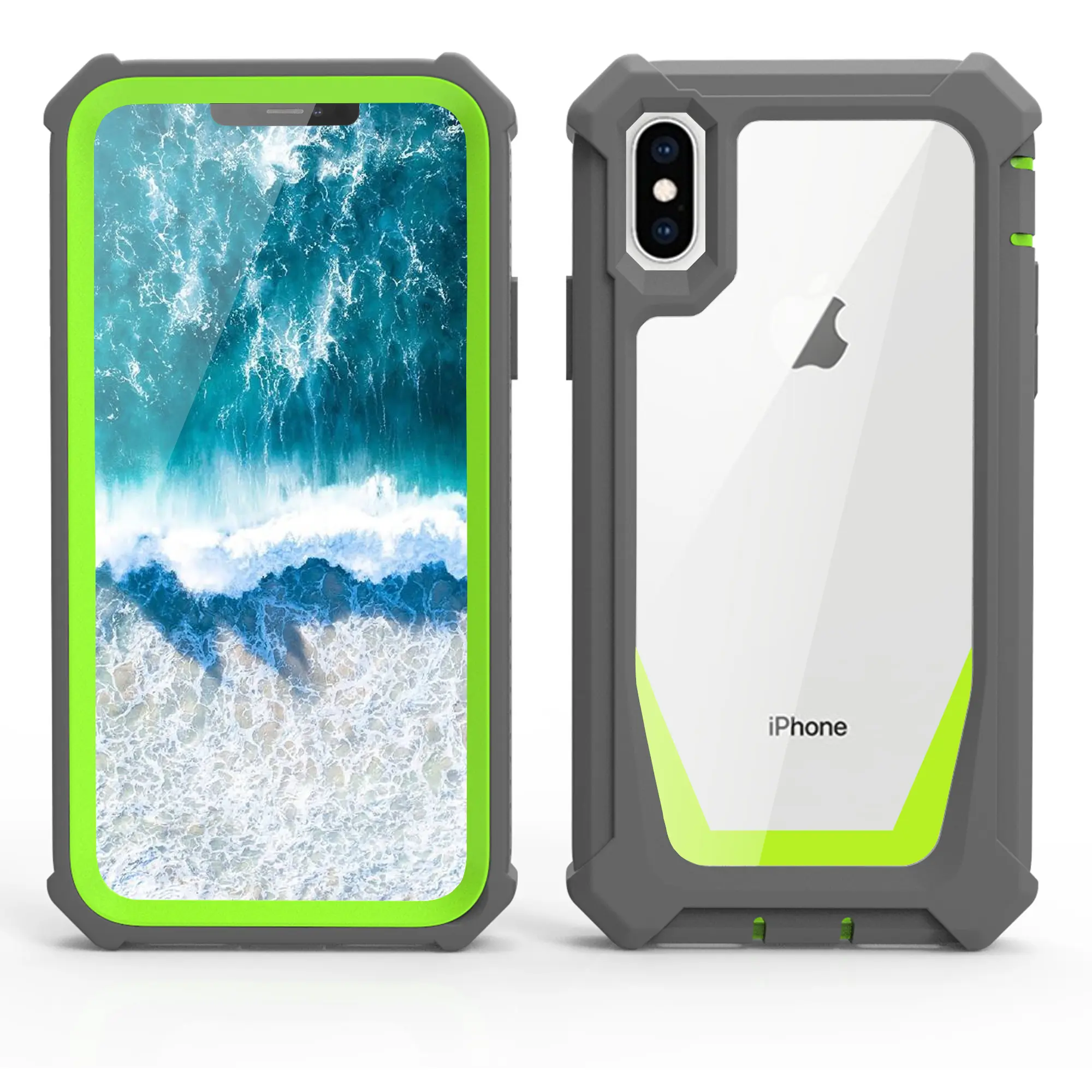 2020 New Armour Lai Rõ Ràng Acrylic Bumper PC Rugged Điện Thoại Di Động Trường Hợp Đối Với iPhone XS Max Điện Thoại Di Động Bìa Cho iPhone XR Vỏ