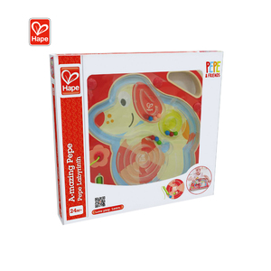 Hape taşınabilir Piggy sayfa ahşap labirent oyunu eğitici oyuncaklar