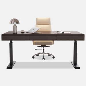 Modern Home Lifting Office <strong>Desk</strong> Adjustable Height <strong>Computer</strong> <strong>Desk</strong> with Sockets and Storage Drawers for Bedroom or Study - Product Image 3