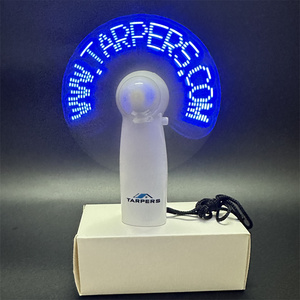Ventilador eléctrico portátil con pantalla LED programable