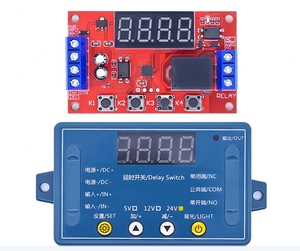 10A 1 Kanal Verzögerung szeit Relais modul 5V 12V 24V Timing programmier bar optisch - Product Image 2