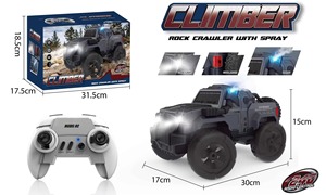 RC2002ไฟ LED ในร่มความเร็ว10กม./ชม. ฟังก์ชั่นพ่นควันรถของเล่น RC สำหรับเด็ก - Product Image 5