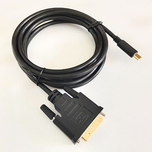 1.8M USB tip C USB-C Thunderbolt 3 DVI kablo kordonu erkek erkek dönüştürücü - Product Image 3