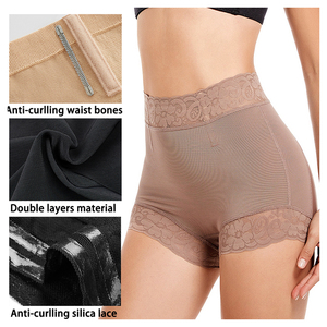 Sıcak satış 3XL dikişsiz karın kontrol külot BBL şort bayanlar kadınlar popo kaldırıcı Shapewear külot yüksek belli şekillendirme - Product Image 3