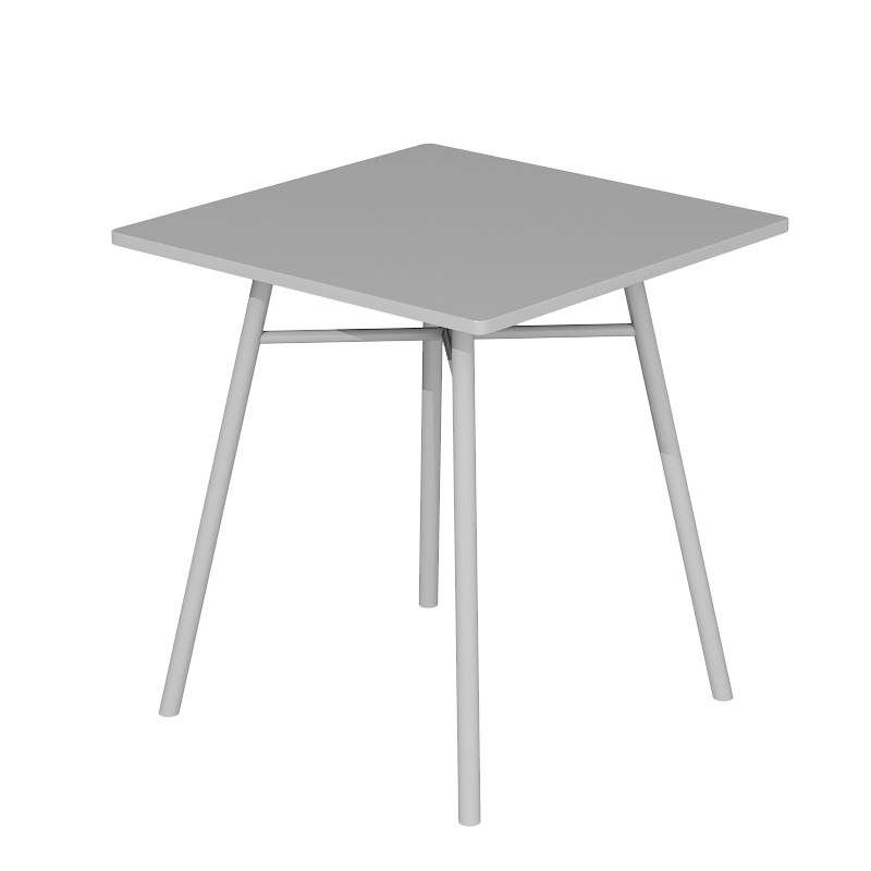 Table carrée blanche
