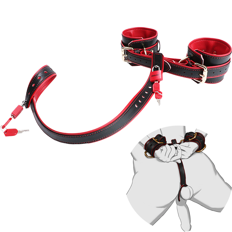 DV9001 Testicle-Wrist Restraint Straps-Black