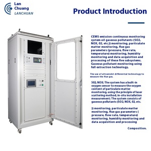 Sistema inteligente de monitoreo continuo CEMS Lanchuang SO2 NOX, detector de humo de aceite de emisión de partículas, analizadores de gas - Product Image 3