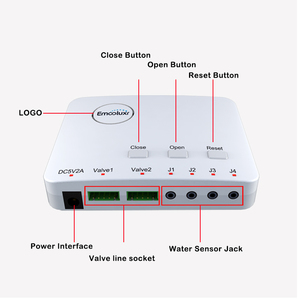 Advanced Water Leakage <strong>Detection</strong> System and Valve Auto Shut off - Wired <strong>Sensor</strong>, Easy Installation, Residential/Commercial <strong>Use</strong>