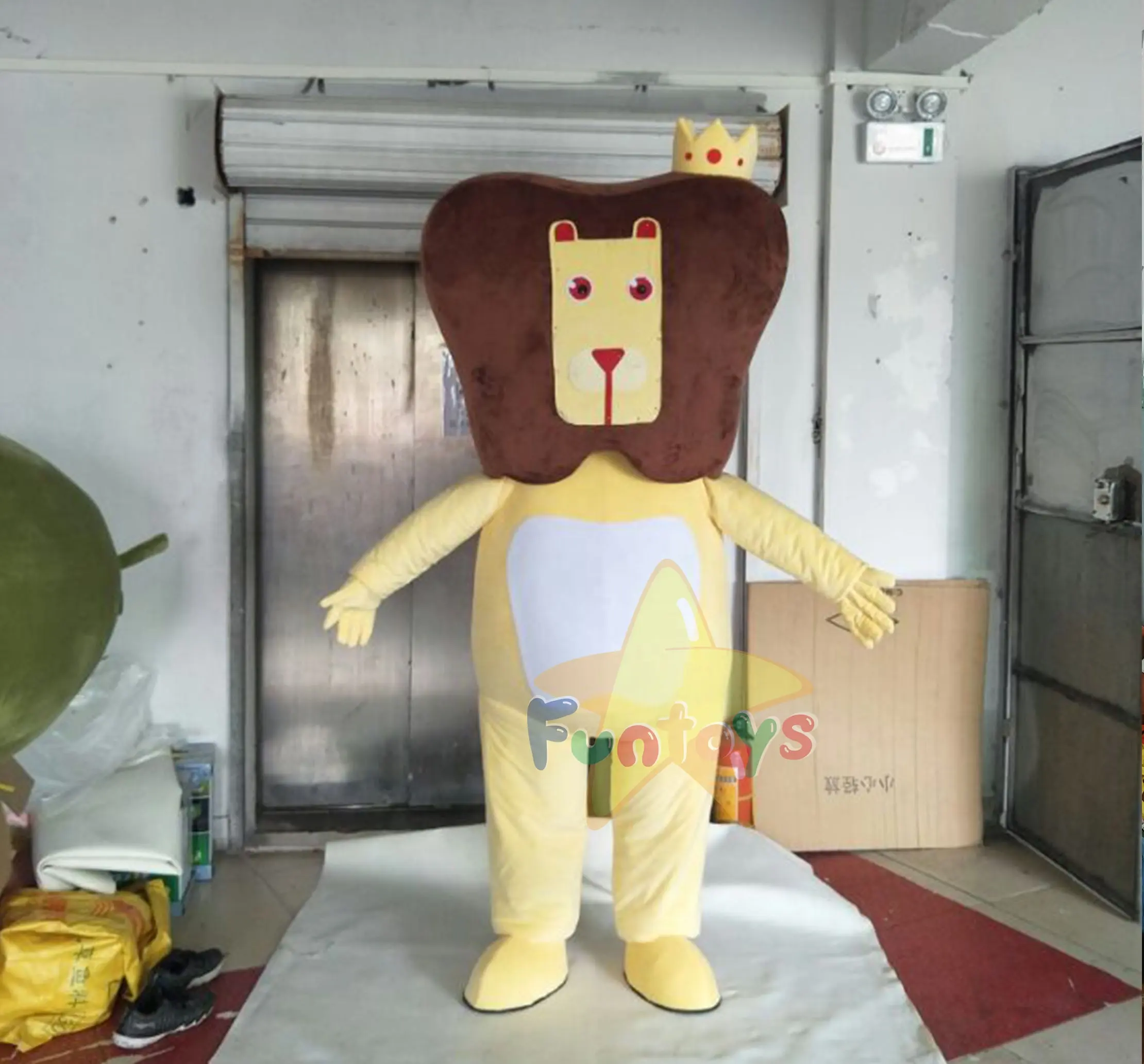 Funtoys diskon besar kostum kartun The Lion King maskot desain khusus mewah kostum maskot untuk pesta Cosplay untuk dewasa