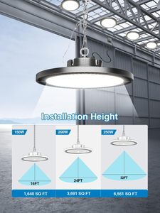 UFO <span class=keywords><strong>LED</strong></span>ハイベイライト100W 150W 200Wワークショップ照明IP65 ETL UL DLC認定