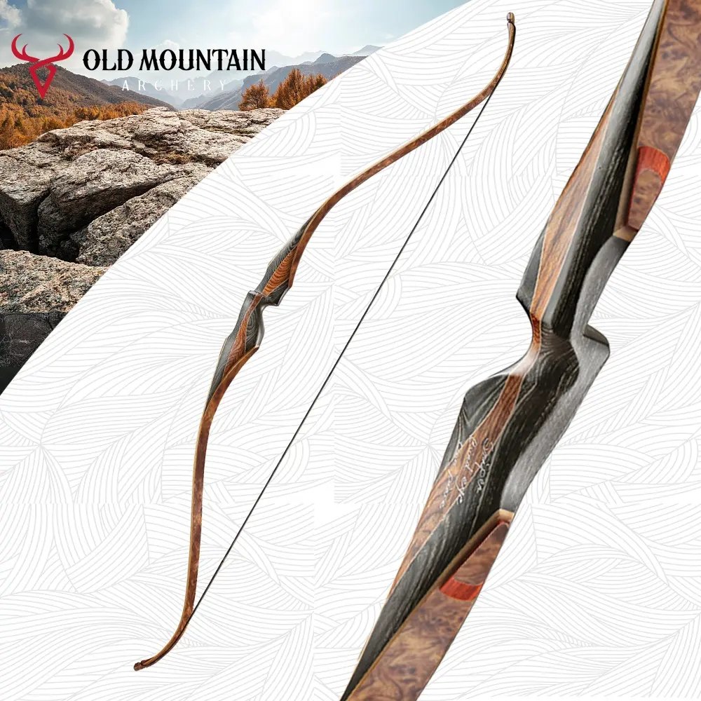 Hot Selling Old Mountain Sniper 60 Inch Carbon Wooden Archery Bow Traditional Bow Archery Recurve Bow