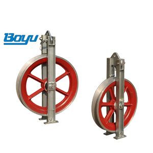 Transmission Line Tools <strong>Single</strong> Wheel Conductor <strong>Stringing</strong> <strong>Block</strong> Pulleys - Product Image 1