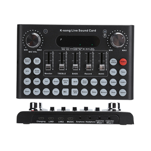 High Quality <strong>Usb</strong> Audio Interface Studio Sound <strong>Card</strong> Recording Soundcard Pc Mobile Live Broadcast Sound <strong>Cards</strong> - Product Image 6