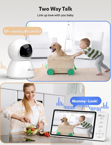 Yeni VB603 Pro 720p bebek izleme monitörü kamera ile kablosuz 5 inç 2.4G iki yönlü konuşma bebek telefonu Cry ses sıcaklık algılama bebek izleme monitörü - Product Image 5