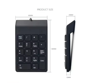 2022 Dropship Mini 2,4 GHz teclado numérico inalámbrico teclado Digital de 18 teclas para contabilidad cajero portátil tabletas