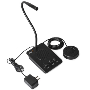 KSUN-sistema de intercomunicación Q58 para ventana, amplificador de Radio bidireccional, walkie-talkie con altavoz doble para Hospital, banco, billete, oficina, 8W - Product Image 2