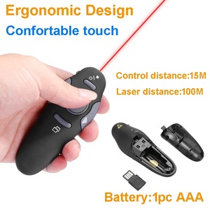 Mini presentatore Laser Wireless con puntatore remoto Laser rosso per Computer portatile presentazione puntatore Laser presentatore penna Clicker - Product Image 4