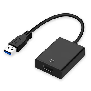 USB3.0/2.0至HDMI1080P视频音频转换器USB视频适配器，带音频-视频同步传输USB a至高清适配器