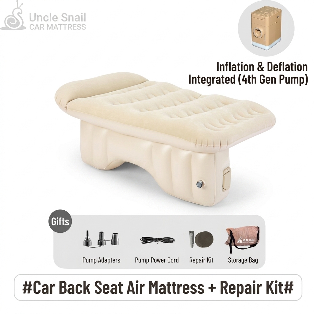 Caqui - cama inflable montada en el vehículo en el asiento trasero