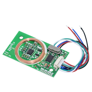 <strong>125KHz</strong> EM4100 <strong>RFID</strong> UART <strong>Reader</strong> Wireless Module 3Pin Card Reading 8CM DC 5V for IC Card PCB Sensor Kits
