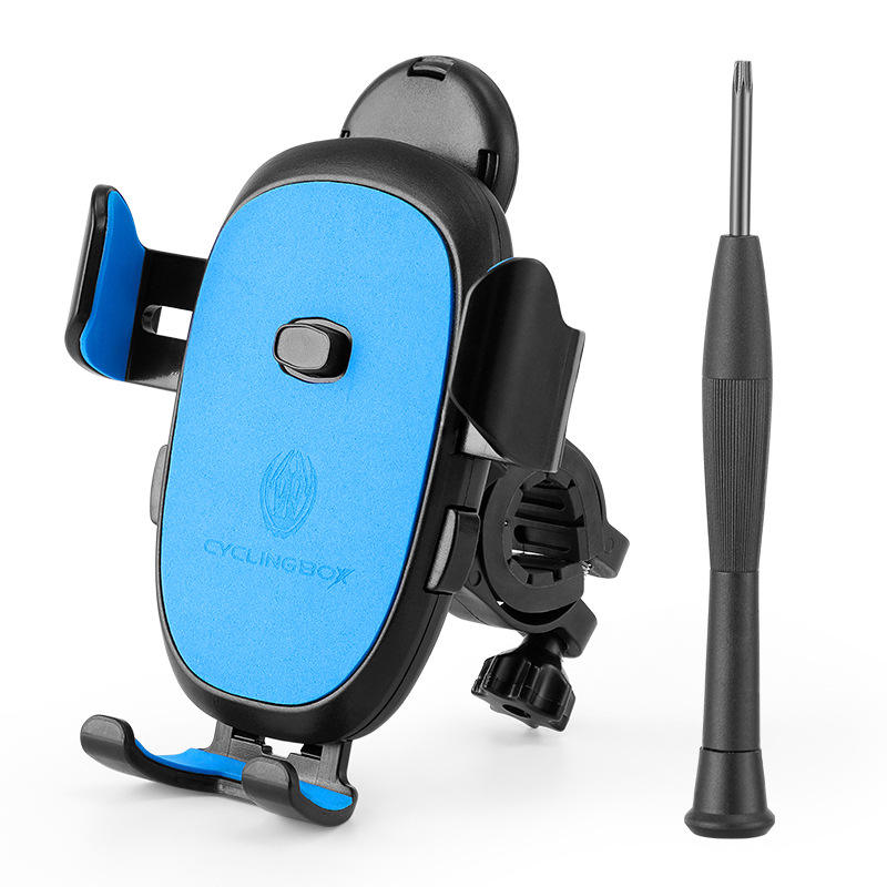 แฮนด์จักรยานสีฟ้า