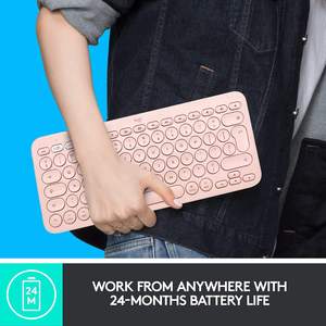 Logitech K380多设备无线键盘超薄迷你静音键盘带PC笔记本电脑键盘 - Product Image 4
