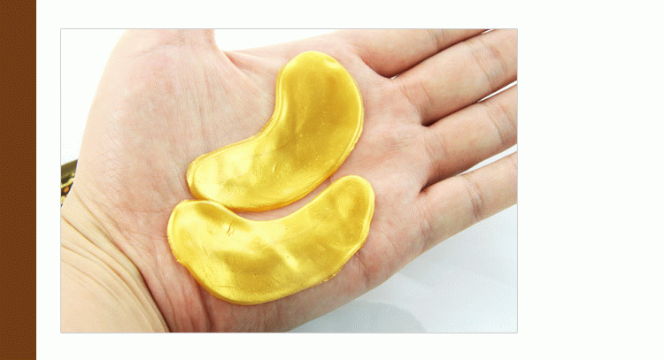 OEM wholesale Anti wrinkle 24K Gold Eye Gel Pad Custom Beauty Salon Biological Fiber Eye beauty Mask