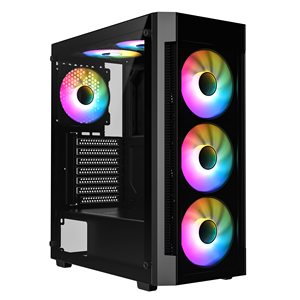 工場ハイエンドデザイン強化ガラスAtxコンピューターケーステーブルPcゲームケースOEM新しいスタイルPcキャビネットRGBコンピューターケースストック - Product Image 1