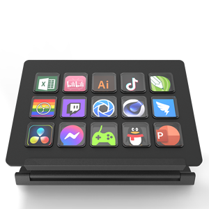 65% Keyboard Companion LCD Teclado de 15 teclas Macropad programable, compatible con grabación Macro - Product Image 1