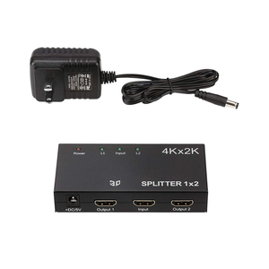 <strong>2</strong> in <strong>1</strong> 2in1 4K HDTV <strong>Splitter</strong> Converter <strong>1</strong> in <strong>2</strong> Out <strong>1</strong> Male to Dual HDTV <strong>2</strong> Female <strong>Splitter</strong> Adapter Works at Same Time