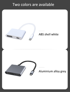 OEM ODM 4K 60hz双显示器C型集线器2合1 USB C型集线器，带铝合金外壳高清Abs材料C型至DP适配器 - Product Image 6