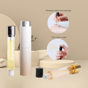 ขวดน้ำหอมแก้วขนาดเล็กแบบเติมได้น้ำมันหอมระเหยแบบสองหัว2-in-1ใหม่2025 - Product Image 3