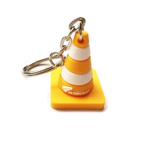 定制便宜促销礼品软 PVC 钥匙扣，柔性橡胶钥匙扣在汽车形状 - Product Image 6