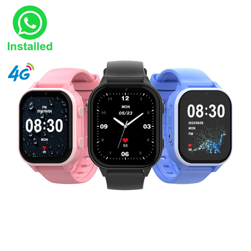 Smart watch 4G di grado superiore D1 WiFi LBS GPS smartwatch IP67 dispositivo di localizzazione in tempo reale impermeabile con videochiamata musicale SMS