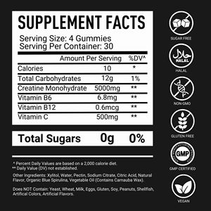 Sakızlı formda özel etiket kreatin kreatin ön egzersiz Gummies 5000mg kreatin monohidrat Gummies - Product Image 6