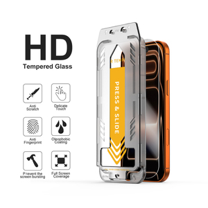 Giá bán buôn Tempered Glass bảo vệ màn hình tự động loại bỏ bụi cài đặt rõ ràng bảo vệ màn hình cho iPhone 17 Series - Product Image 2