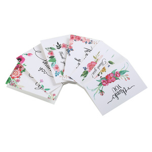 Kişiselleştirilmiş özel Logo örnek boş tasarım düğün tebrik teşekkür ederim hediye notları kartları 4x6 Set zarflar ve paketi - Product Image 1