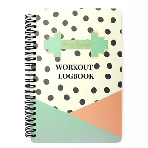 Fitness Journal and Planner for Workout Book Journal Alimentaire Fitness Custom Cmyk <strong>Printed</strong> Exercise <strong>Notebook</strong>, Workout Logbook - Product Image 1