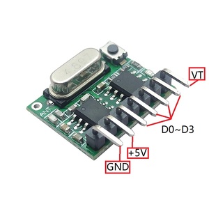 Kleines 433MHz drahtloses HF-Empfänger-Decoder-Modul, Fernbedienung empfänger platine Rf 433-Kartenschalter - Product Image 5