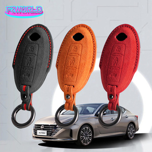 Süet araba anahtarı durum kapak aksesuar koruyucu kabuk için Nissan yaprak Qashqai Qashqai J11 Versa Trail X-Trail T32 Versa not devriye - Product Image 1