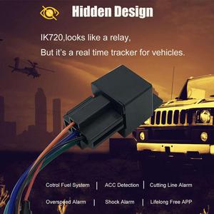Rastreador GPS de relé IK720 4G con diseño oculto, alarma múltiple para vehículo, coche, motocicleta, autobús, localizador de seguimiento en tiempo real, aplicación gratuita - Product Image 2