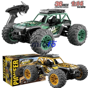 1:14 ölçekli yüksek hızlı yarış plastik RC araba hobi 2.4GHZ 4WD Off-road araç oto Rc uzaktan kumanda araba - Product Image 2
