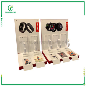 Espositore acrilico personalizzato espositore per orologi in acrilico personalizzato da fabbrica trasparente per negozio al dettaglio