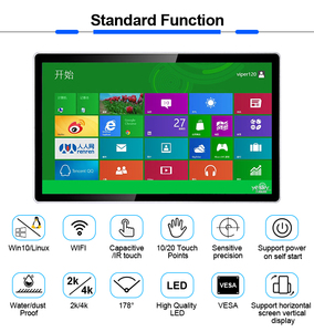 32inch Wall Hanging Lcd Monitor Digital Signage All in One <strong>Computer</strong> with PCAP Touch Screen