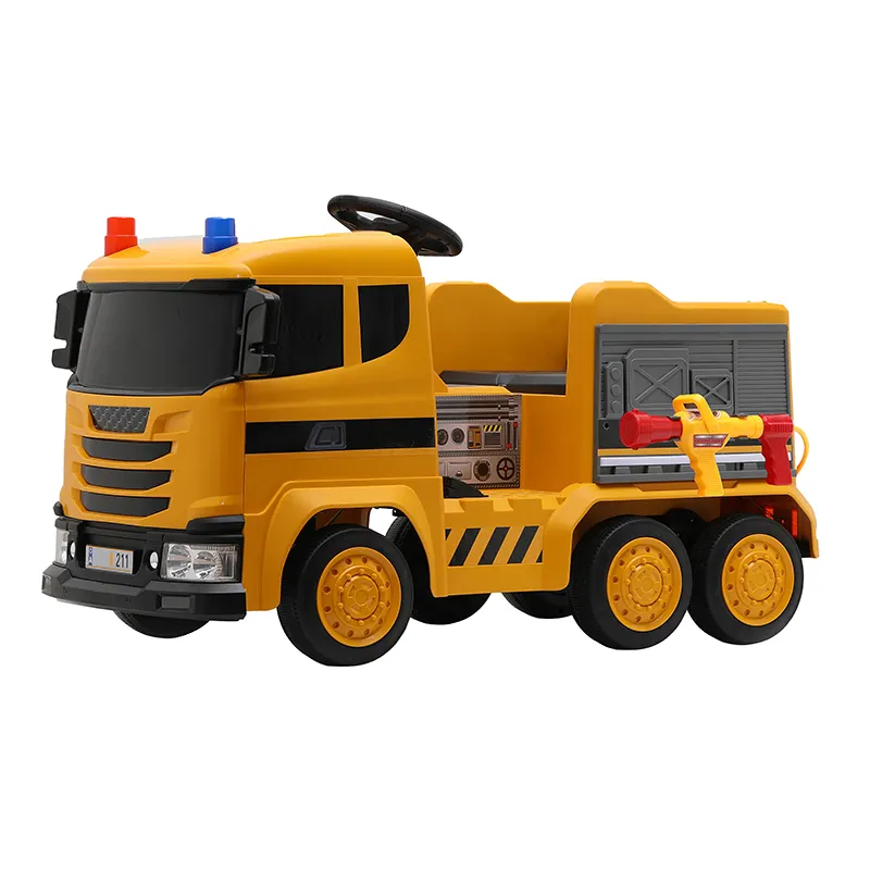 Camion jouet de véhicule d'ingénieur d'enfants alimenté par batterie de 2.4G RC