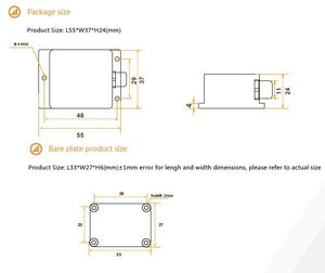 BWSENSING SEC345 3D数字罗盘测斜仪传感器1度精度，数字输出RS485 RS232 TTL-可选 - Product Image 4