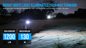 TrustFire MINIX3-SE 1200 lümen manyetik şarj edilebilir LED el feneri çok fonksiyonlu UV 365nm kırmızı lazer meşale ışık 3.7V giriş - Product Image 2